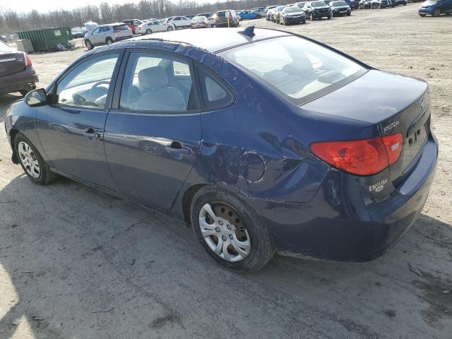 HYUNDAI ELANTRA GL 2009 blue sedan 4d gas KMHDU46D19U715538 photo #3