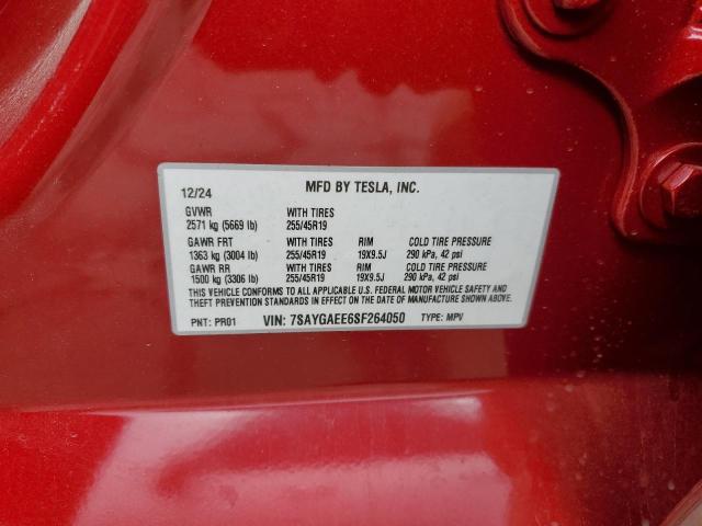 2025 TESLA MODEL Y 7SAYGAEE6SF264050