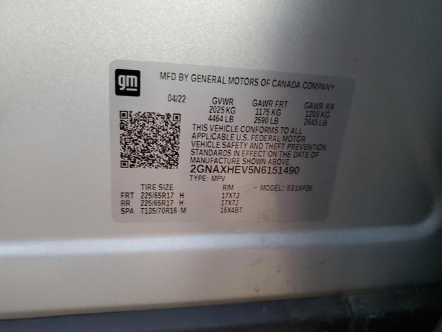 2022 CHEVROLET EQUINOX LS - 2GNAXHEV5N6151490