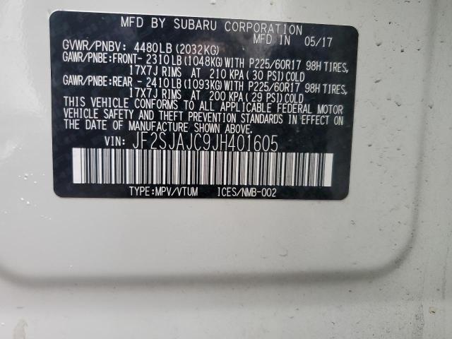 2018 SUBARU FORESTER 2 - JF2SJAJC9JH401605