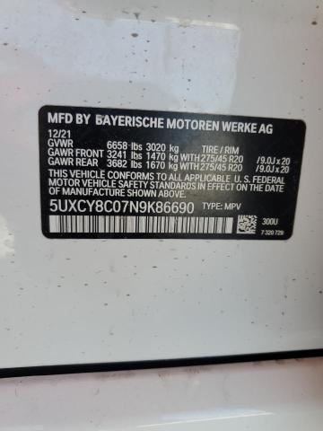 2022 BMW X6 M50I 5UXCY8C07N9K86690