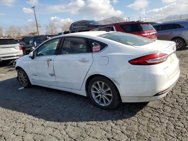 FORD FUSION SE 2017 white sedan 4d hybrid engine 3FA6P0LU0HR323955 photo #3