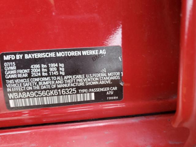 2016 BMW 320 I WBA8A9C56GK616325