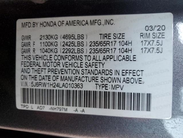 2020 HONDA CR-V LX - 5J6RW1H24LA010363