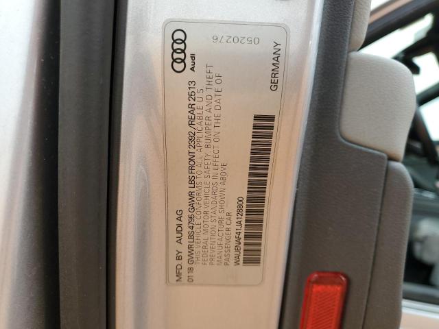 2018 AUDI A4 PREMIUM - WAUENAF41JA128800
