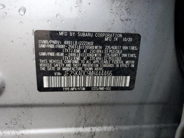 2021 SUBARU FORESTER JF2SKADC9MH444466