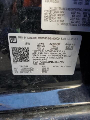 2022 GMC SIERRA LIM - 3GTP9EEL8NG162790