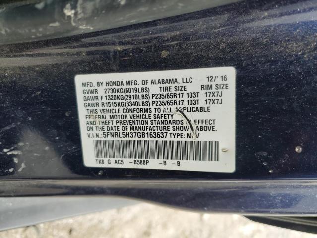 2016 HONDA ODYSSEY SE - 5FNRL5H37GB163637
