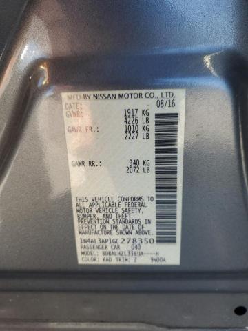 2016 NISSAN ALTIMA 2.5 - 1N4AL3AP1GC278350