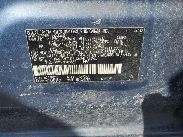 2012 TOYOTA RAV4 - 2T3BF4DV5CW201557