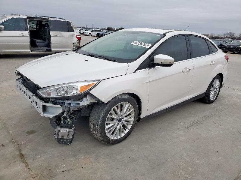 FORD FOCUS TITA 2017 white  gas 1FADP3J29HL341380 photo #1