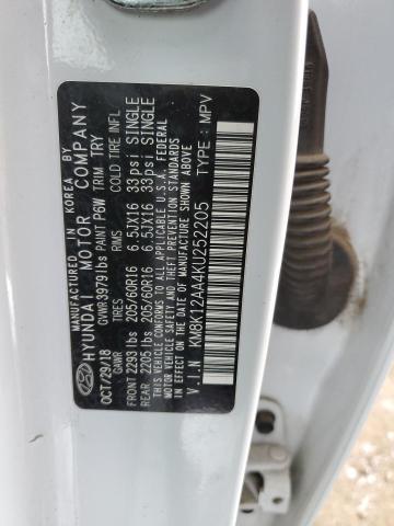 2019 HYUNDAI KONA KM8K12AA4KU252205