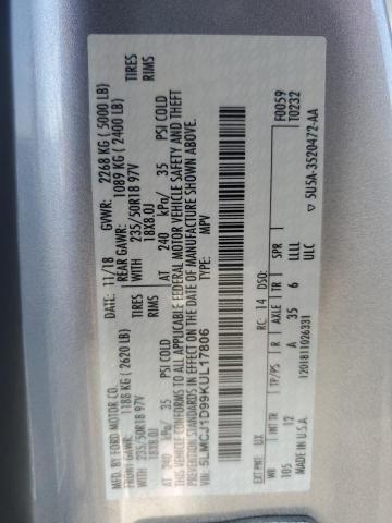 2019 LINCOLN MKC 5LMCJ1D99KUL17806