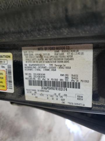 2015 FORD FUSION SE - 3FA6P0H9XFR103174