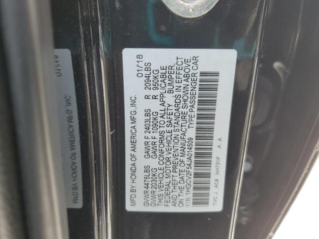 2018 HONDA ACCORD EXL - 1HGCV2F54JA014509