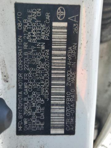 2010 TOYOTA PRIUS - JTDKN3DU3A5207494