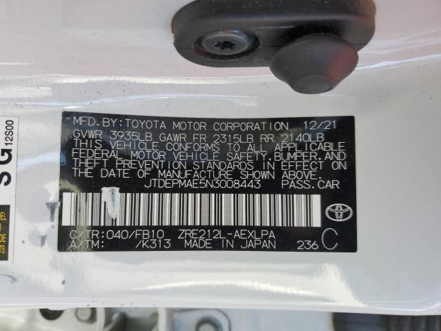 2022 TOYOTA COROLLA LE - JTDEPMAE5N3008443