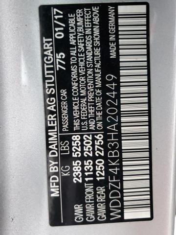 2017 MERCEDES-BENZ E 300 4MAT - WDDZF4KB3HA202449