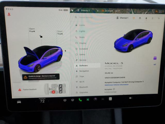2022 TESLA MODEL 3 - 5YJ3E1EB5NF334516