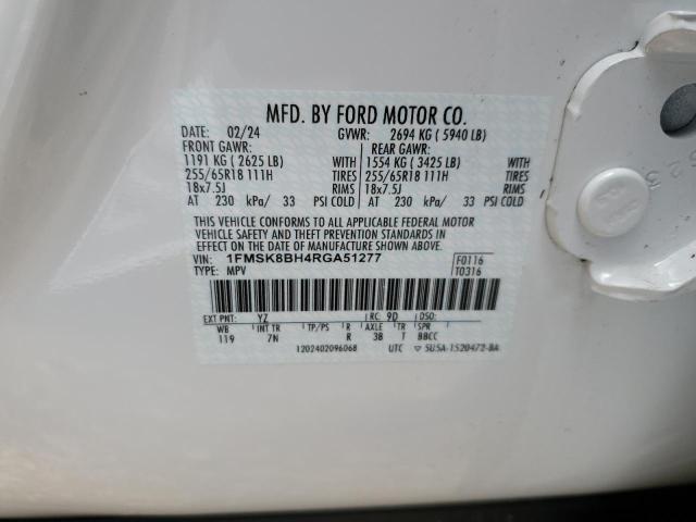 2024 FORD EXPLORER - 1FMSK8BH4RGA51277