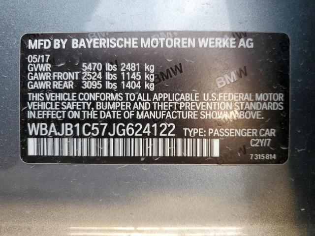 2018 BMW 530XE WBAJB1C57JG624122