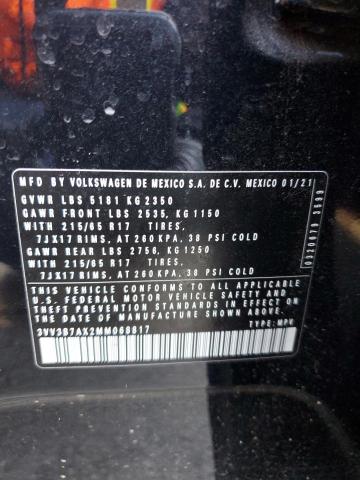 2021 VOLKSWAGEN TIGUAN SE - 3VV3B7AX2MM068817