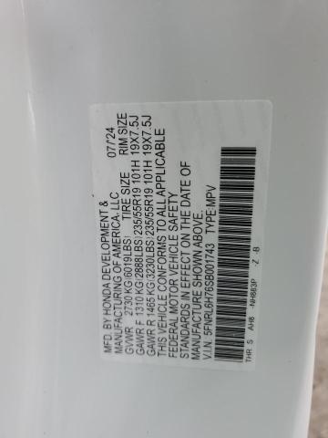 2025 HONDA ODYSSEY SP 5FNRL6H76SB001743