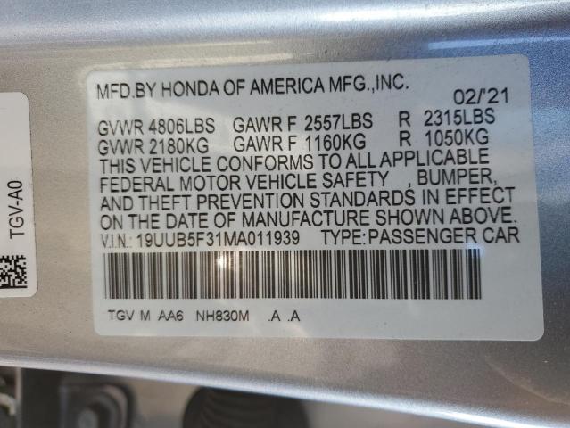 2021 ACURA TLX - 19UUB5F31MA011939