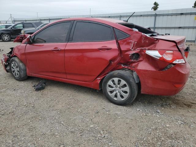 HYUNDAI ACCENT SE 2017 red sedan 4d gas KMHCT4AE3HU318085 photo #3