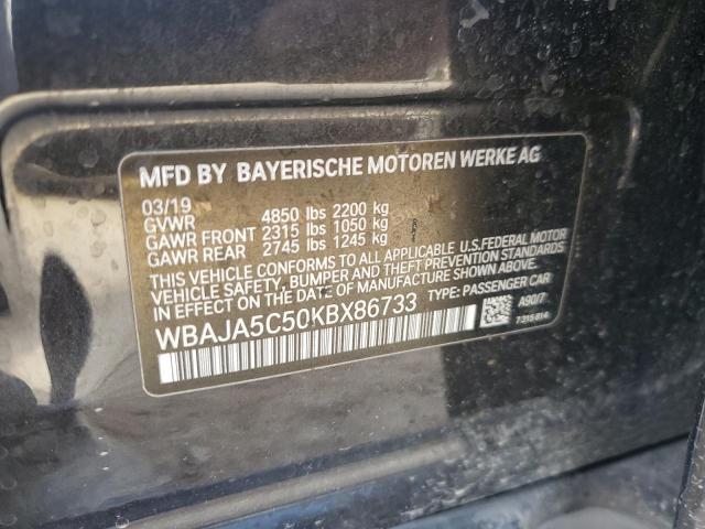 2019 BMW 530 I - WBAJA5C50KBX86733