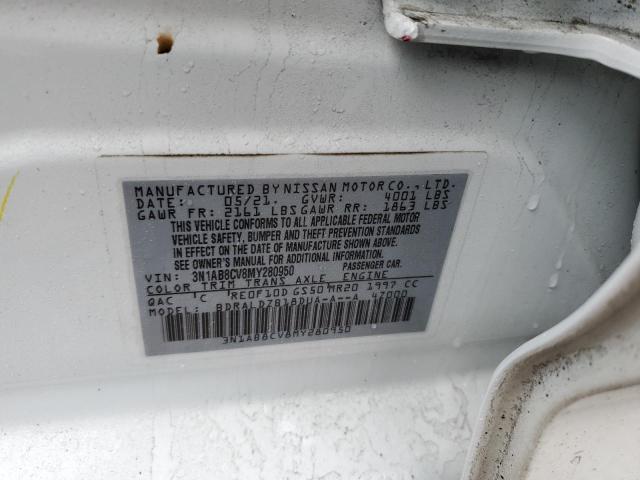2021 NISSAN SENTRA SV - 3N1AB8CV8MY280950