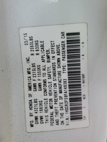 2015 HONDA ACCORD SPO - 1HGCR2F59FA149383