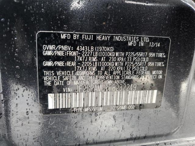 2015 SUBARU XV CROSSTR JF2GPAMC1F8232249