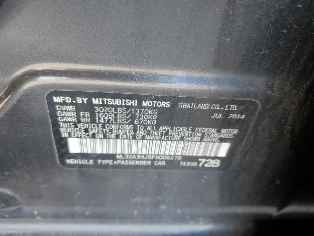 2015 MITSUBISHI MIRAGE DE ML32A3HJ5FH006278