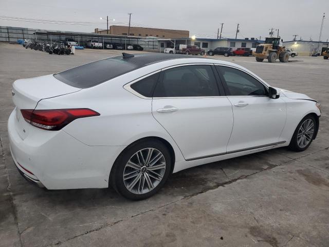 GENESIS G80 BASE 2018 white  gas KMHGN4JE9JU227923 photo #4