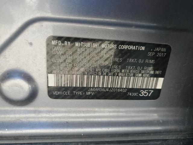 2018 MITSUBISHI OUTLANDER - JA4AR3AU4JZ016402
