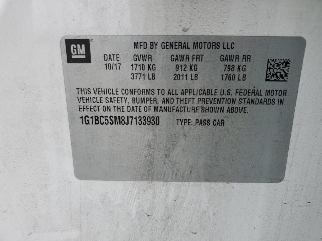 2018 CHEVROLET CRUZE LS 1G1BC5SM8J7133930