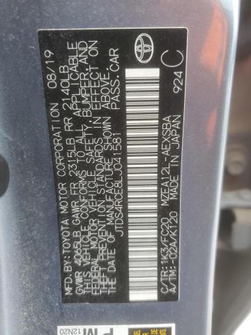 2020 TOYOTA COROLLA SE - JTDS4RCE8LJ041581