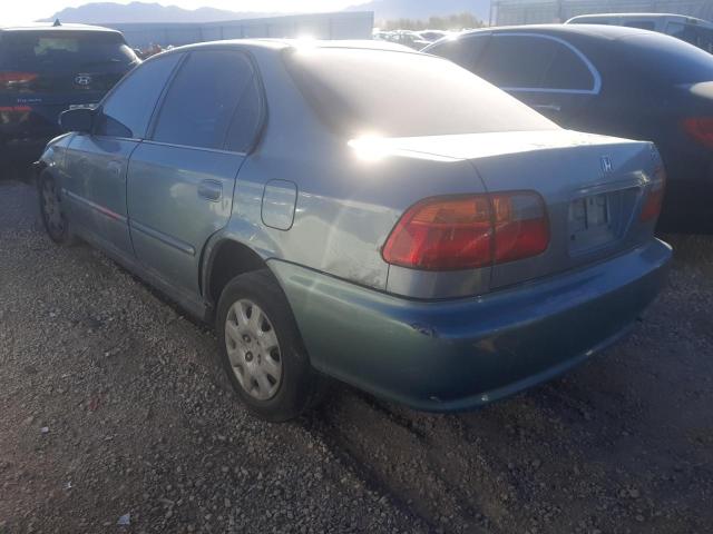 HONDA CIVIC BASE 2000 gray sedan 4d gas 2HGEJ661XYH524576 photo #3