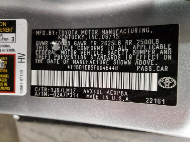 4t1bd1eb5fu046448 - 2015 Toyota avalon hybrid - #43735145