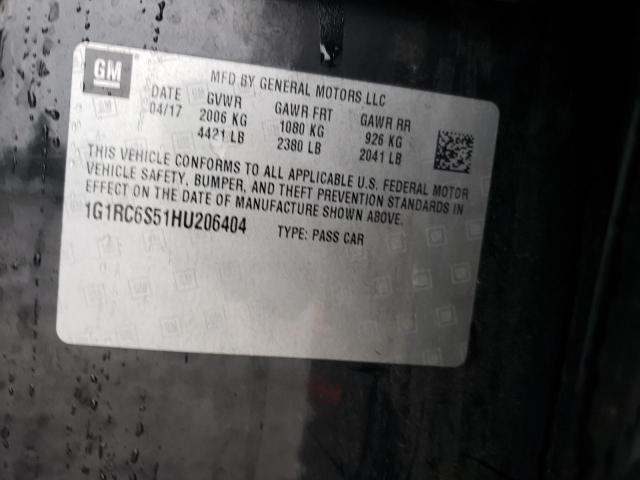 2017 CHEVROLET VOLT LT - 1G1RC6S51HU206404