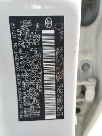 2020 TOYOTA COROLLA SE - JTDS4RCE4LJ040735