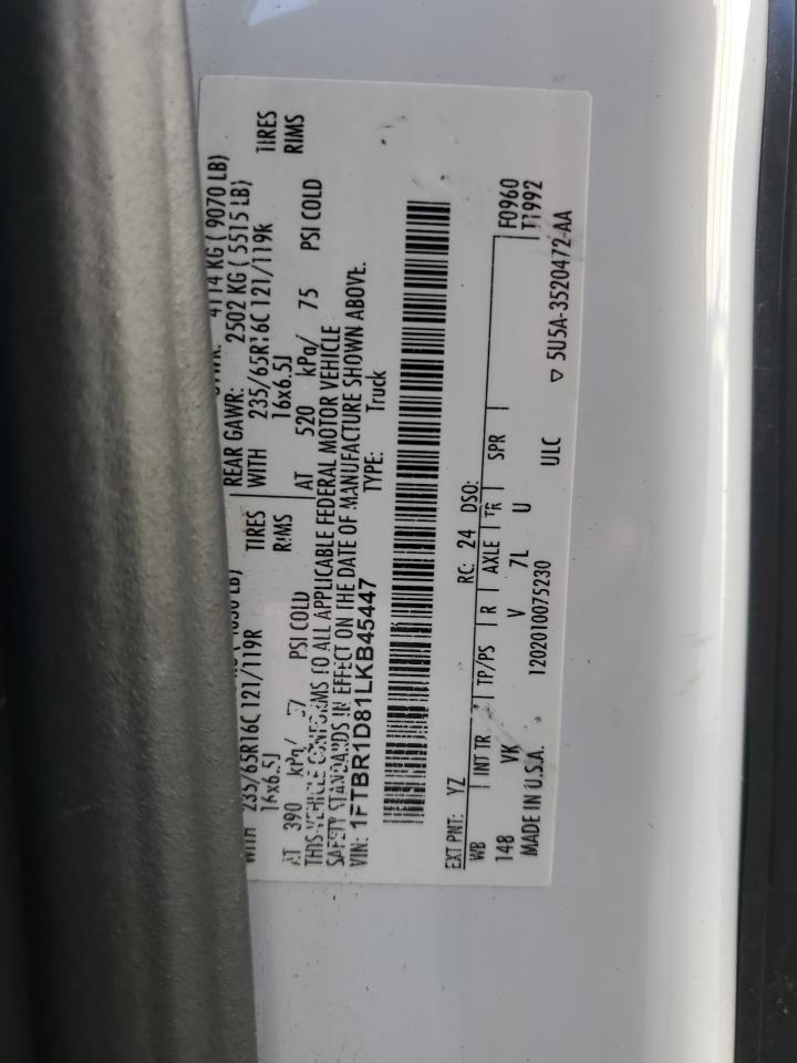 Lot #3316721434 2020 FORD TRANSIT T-