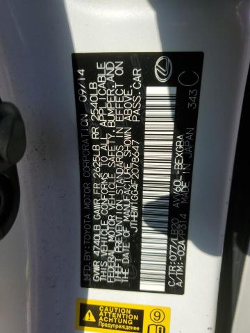 2015 LEXUS ES 300H JTHBW1GG4F2078647