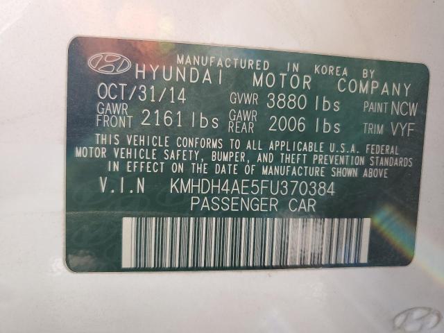 2015 HYUNDAI ELANTRA SE - KMHDH4AE5FU370384