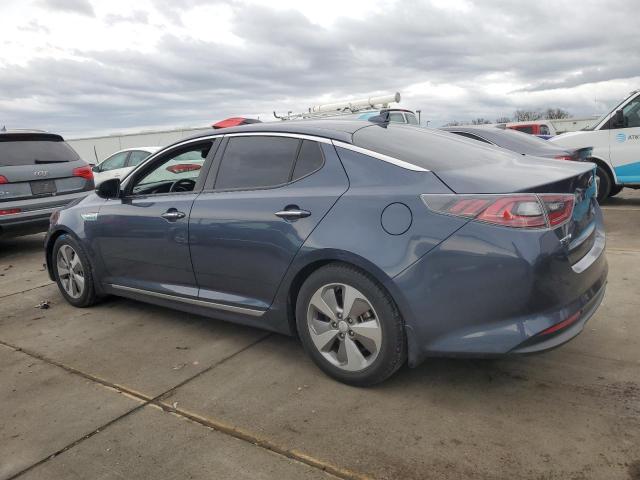 KIA OPTIMA HYB 2014 blue  hybrid engine KNAGN4AD2E5075041 photo #3