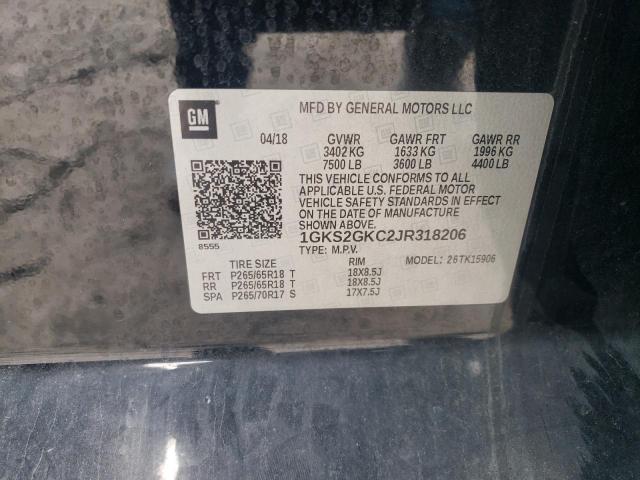 2018 GMC YUKON XL K - 1GKS2GKC2JR318206