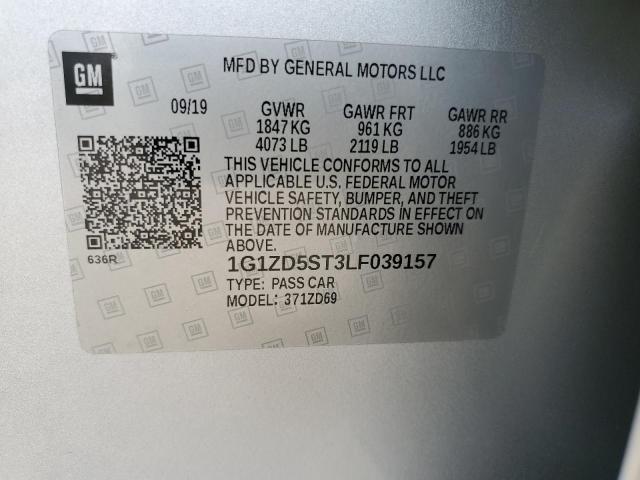 2020 CHEVROLET MALIBU LT - 1G1ZD5ST3LF039157