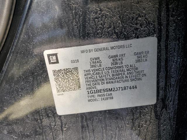 2018 CHEVROLET CRUZE LT - 1G1BE5SM2J7187444