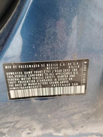 2019 VOLKSWAGEN JETTA S - 3VWC57BU4KM209973